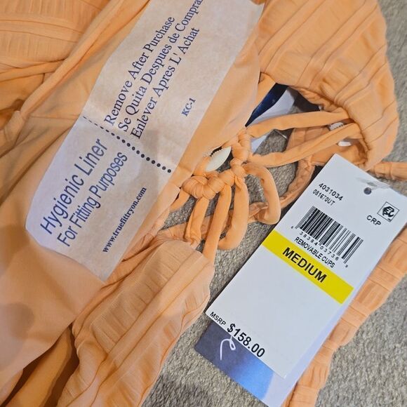 Isabella Rose Champagne Maillot Swimsuit - Picture 9 of 14